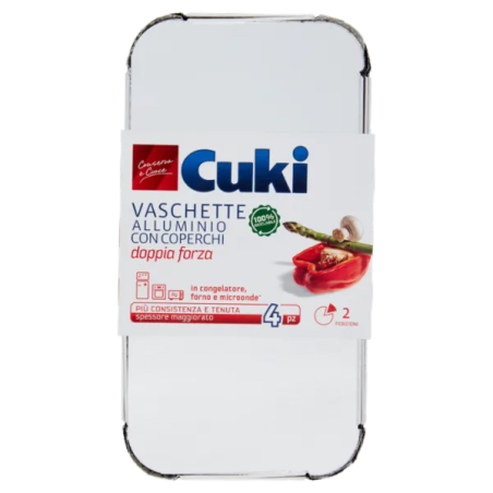 8003980100113 Cuki Vaschette Caldo/Gelo R62 2 Porzioni 4pz