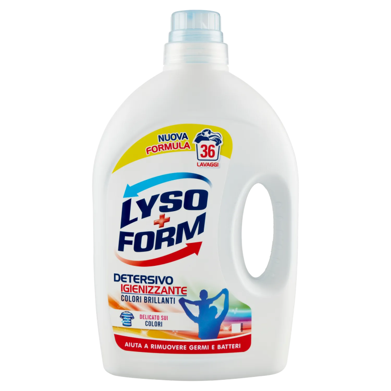 Lysoform Liquido Lavatrice Capi Colorati 36 Misurini 1620ml