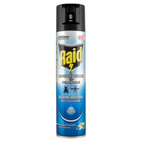 5000204342499 Raid Mosche e Zanzare Aqua Base Spray 400ml