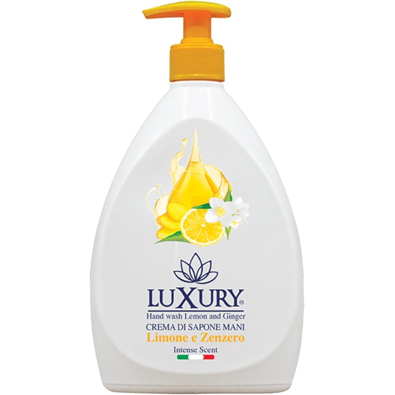 Luxury Sapone Liquido Limone e Zenzero Con Dispenser 750ml