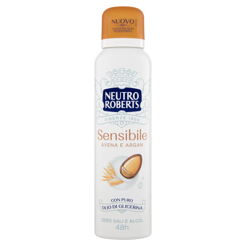 8002410011852 Neutro Roberts Deo Spray Sensibile Avena & Argan 150ml