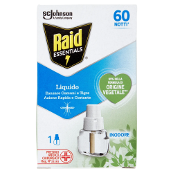 Raid Essentials Liquido Ricarica 60 notti 36ml