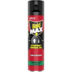 5000204342437 Raid Max Scarafaggi e Formiche 3in1 Spray 400ml