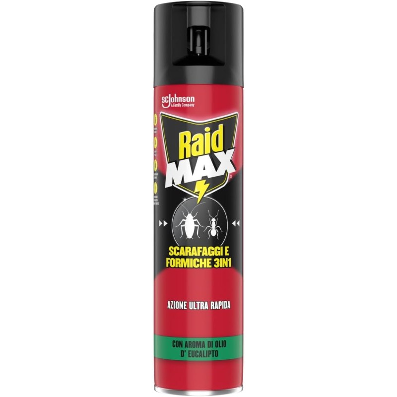 Raid Max Scarafaggi e Formiche 3in1 Spray 400ml