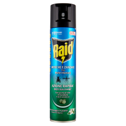 Raid Mosche e Zanzare Eucalipto New Spray 400ml