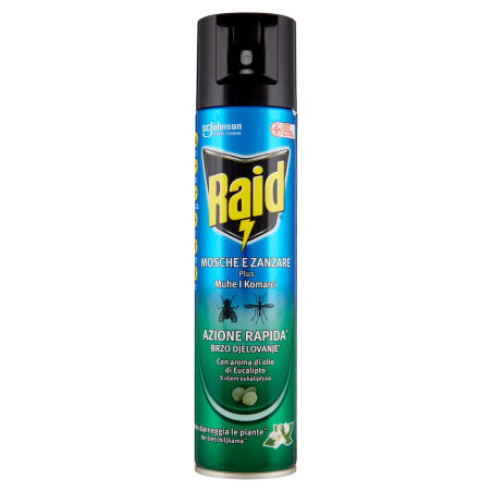 5000204342529 Raid Mosche e Zanzare Eucalipto New Spray 400ml