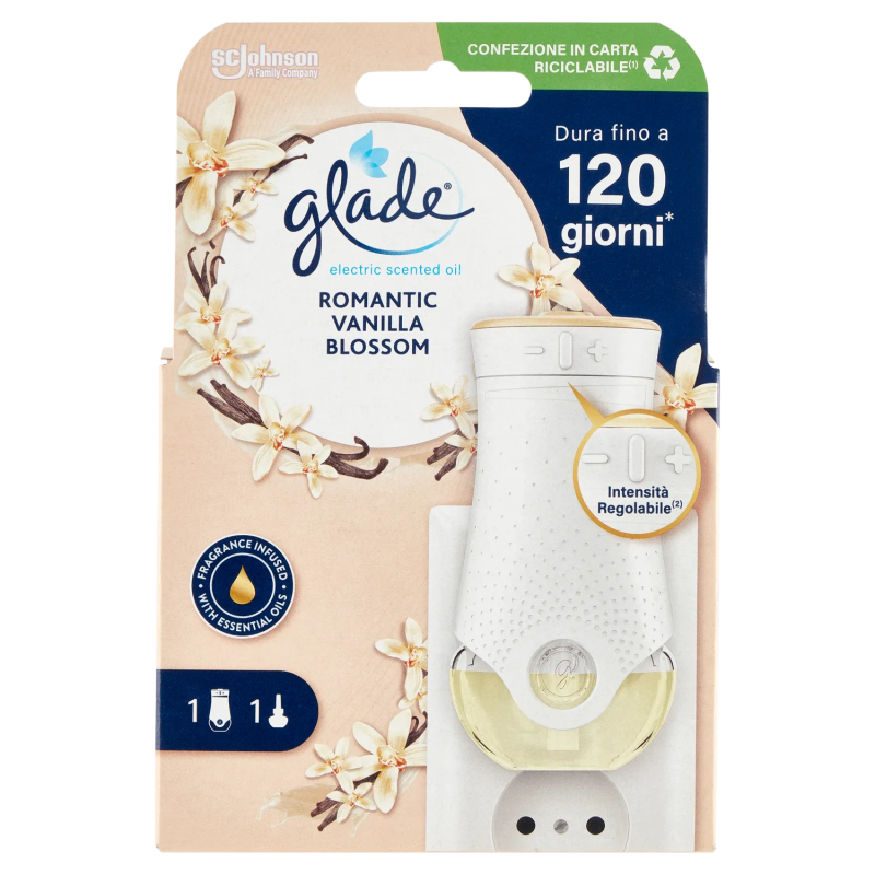 5000204333671 Glade Elettrico Base Vaniglia New 1pz