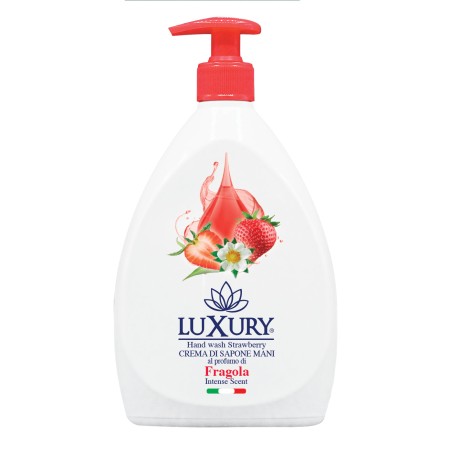 8033447586587 Luxury Sapone Liquido Fragola Con Dispenser 750ml