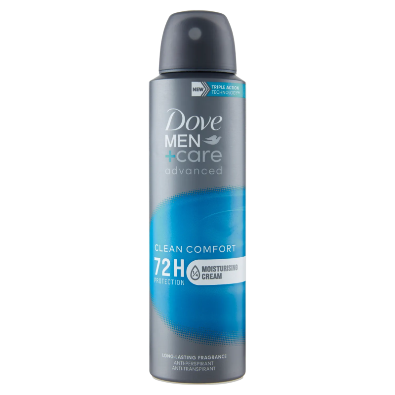 8720181284274 Dove Deo Spray Advanced Care Clean Comfort 150ml