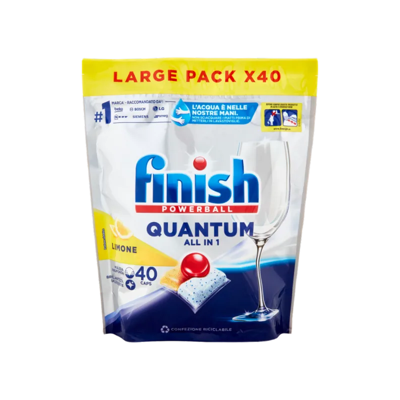 Finish Tabs Quantum All In 1 Limone 40pz