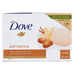 Dove Saponette Burro di Karitè e Vaniglia New 2x90gr