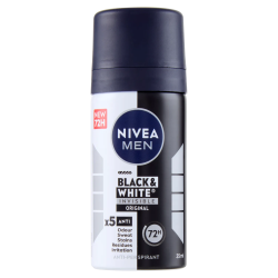 Nivea Deo Spray Black & White Invisible Original Men Travel 35ml