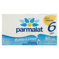 8002580012222 Parmalat Latte Parzialmente Scremato 6x1000ml