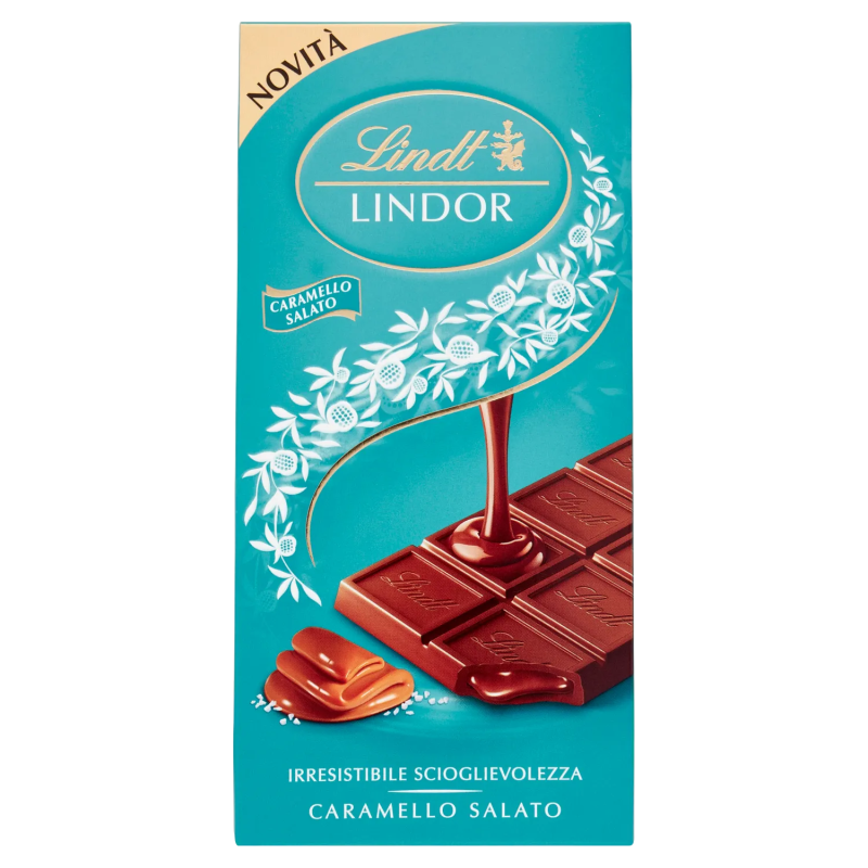 Lindt Lindor Tavoletta Caramello Salato 100gr