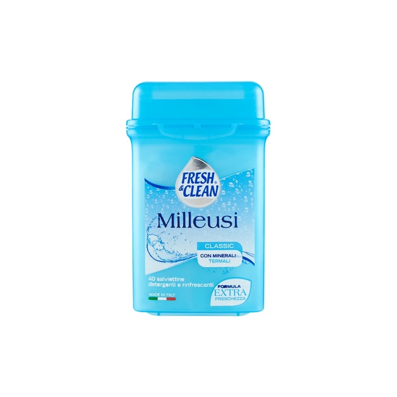 8002340012080 Fresh&Clean Salviettine Milleusi New 40pz