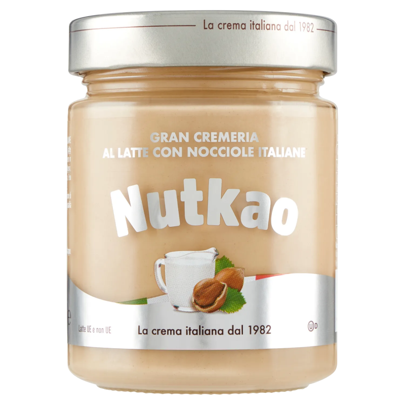 Nutkao Crema Spalmabile Latte Con Nocciole 350gr