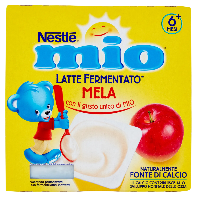 8445290179364 Mio Merenda Latte Fermentato e Mela 4x100gr