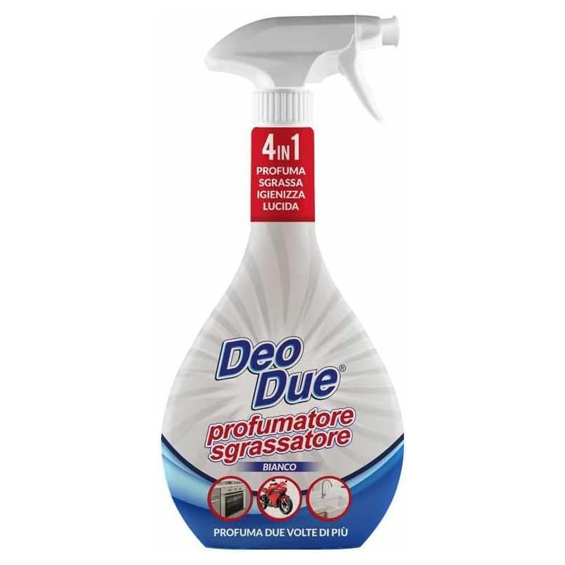 8388776980125 Deo Due Sgrassatore Profumatore Bianco Spray 600ml