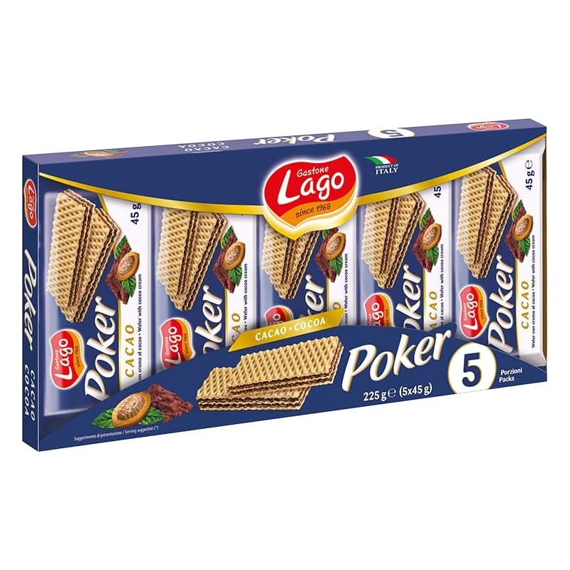 Lago Poker Cacao 5x45gr