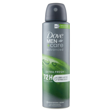 8720181284410 Dove Deo Spray Advanced Men Extra Fresh 150ml