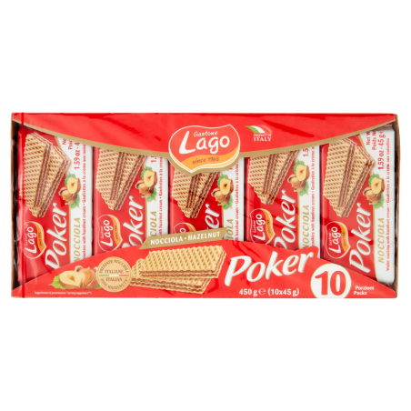 8004800003119 Lago Wafer Power Nocciola 10x45gr