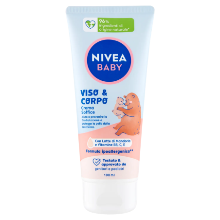 4006000030715 Nivea Baby Crema Soffice Viso e Corpo Tubo New 100ml