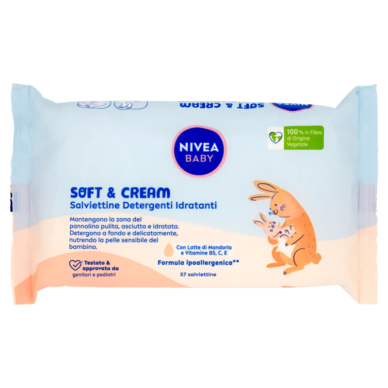 4006000030791 Nivea Baby Salviettine Soft e Cream 57pz