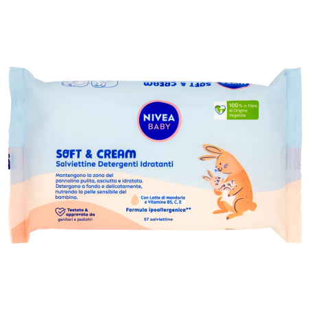 4006000030791 Nivea Baby Salviettine Soft e Cream 57pz