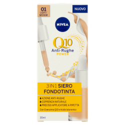 4005900939524 Nivea Crema Q10 3in1 Siero Fondotinta 01 Light / Medium 30ml