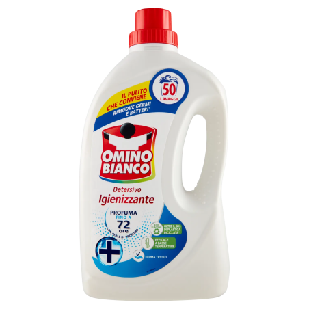 8003650023018 Omino Bianco Detersivo Igienizzante 50 Misurini 2000ml