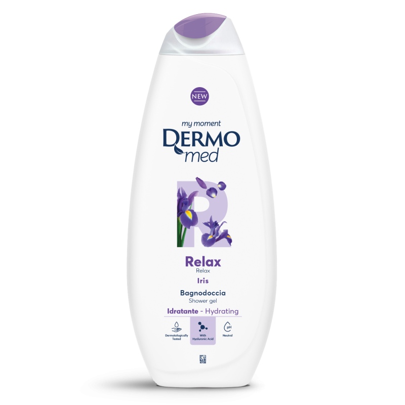 8054633839522 Dermomed Bagnodoccia Relax Iris 650ml