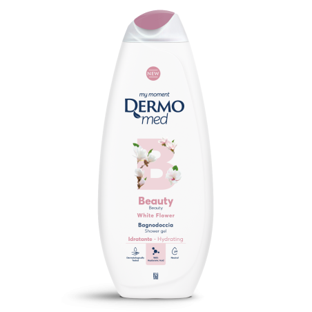 8050999571168 Dermomed Bagnodoccia Beauty - White Flower 650ml