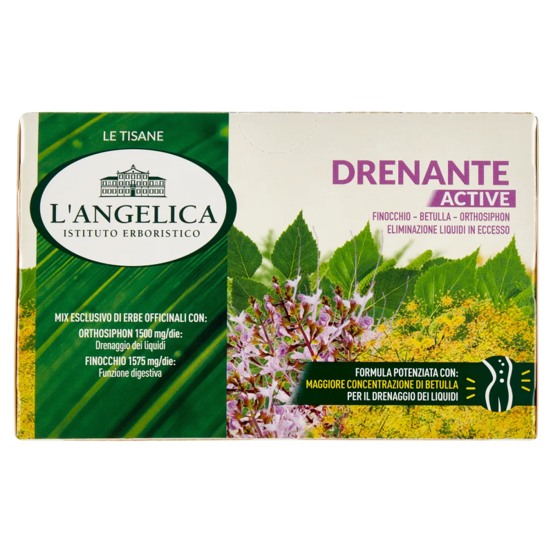 8017331094969 L'Angelica Tisana Drenante Active 18 Filtri