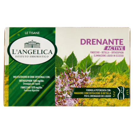 8017331094969 L'Angelica Tisana Drenante Active 18 Filtri