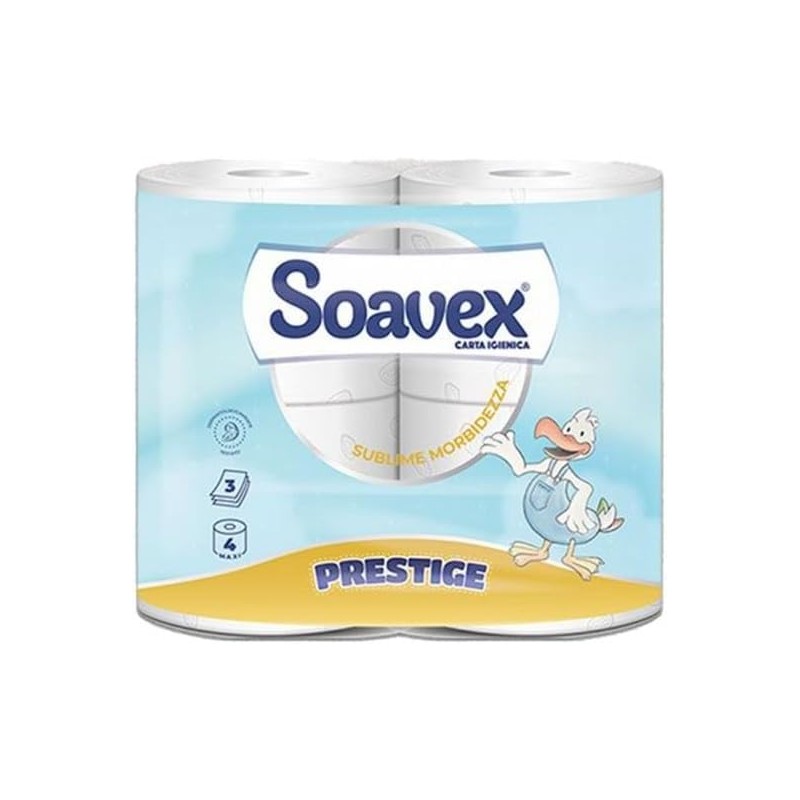 8013824817046 Soavex Prestige Igienica 3 Veli 4 Rotoli