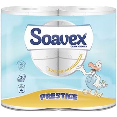 8013824817046 Soavex Prestige Igienica 3 Veli 4 Rotoli