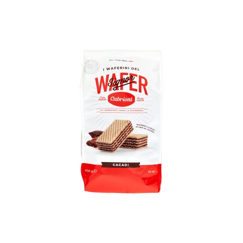 8000155306509 Cabrioni Wafer Cacao 400gr