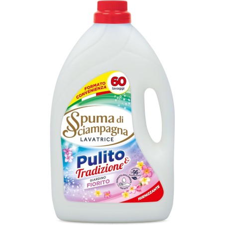 8007750015270 Spuma di Sciampagna Lavatrice Pulito e Tradizione Giardino Fiorito 60 Misurini 3000ml