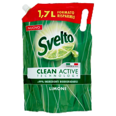 8720182641618 Svelto Piatti Limone Eco Ricarica 1700ml