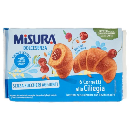 8002590076825 Misura Dolcesenza Cornetti Ciliegia 298gr