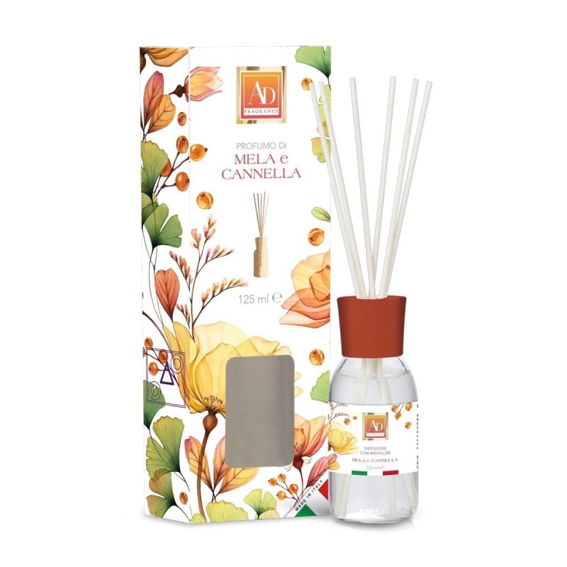 Ad Trend Diffusore Di Fragranza Con Midollini Mela e Cannella 125ml