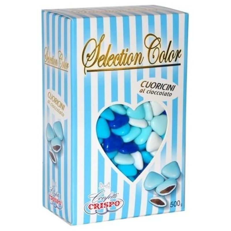 Crispo Cuoricini Mignon Celeste 500gr