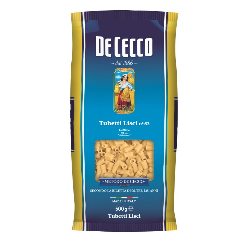 De Cecco 062 Tubetti Lisci 500gr