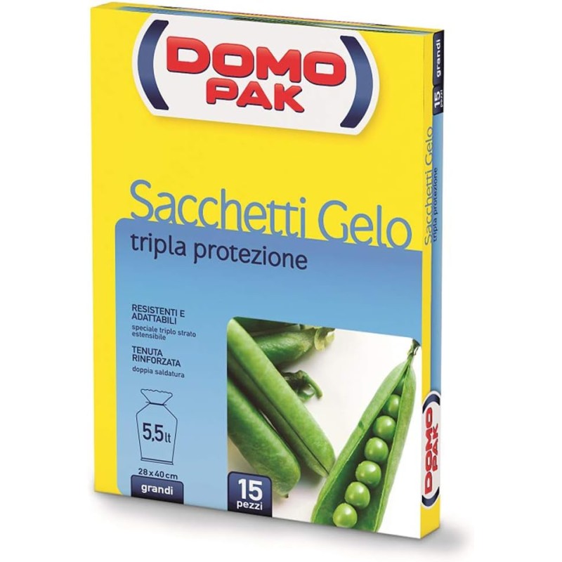 Domopak Sacchetti Gelo Grandi 15pz