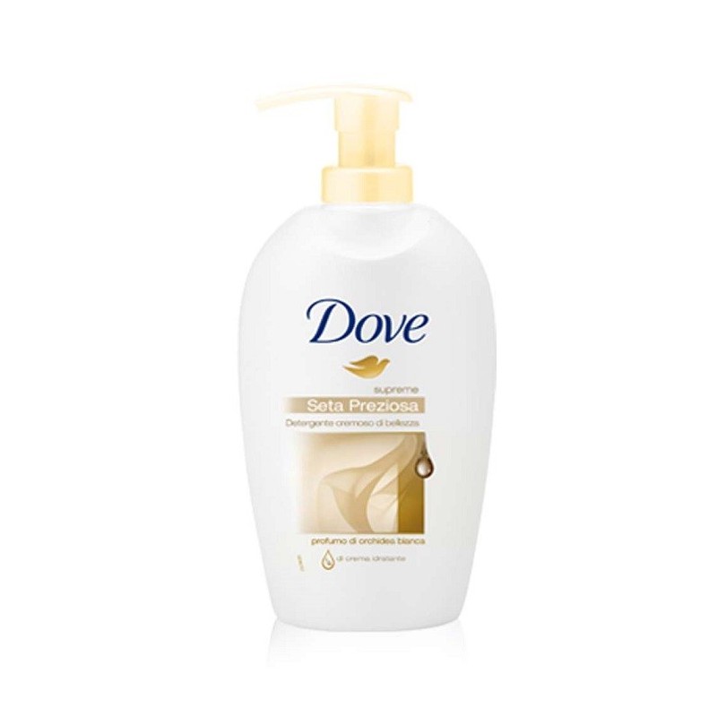 DOVE SAPONE LIQUIDO SETA PREZIOSA CON DISPENSER 250ML