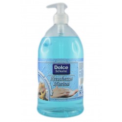 Dolce Schiuma Sapone Liquido Freschezza Marina Con Dispenser 1lt