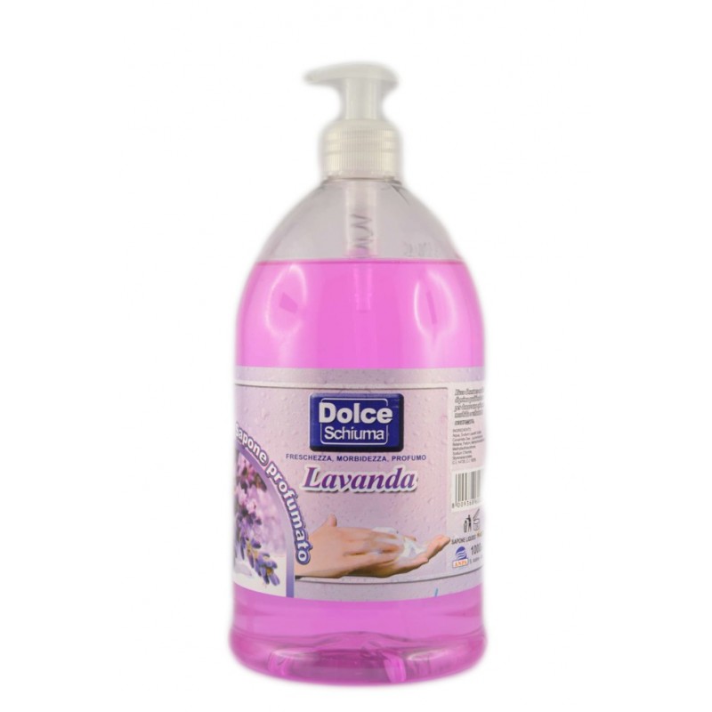 Dolce Schiuma Sapone Liquido Lavanda Con Dispenser 1lt