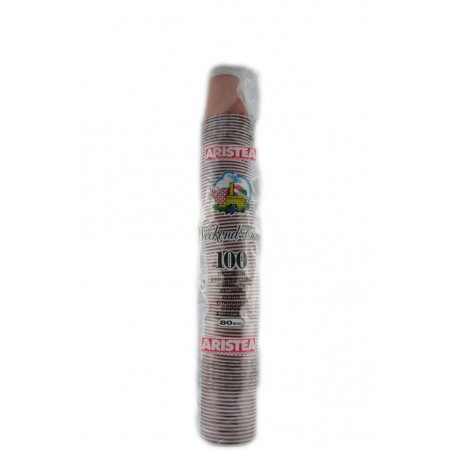 8001909080669 Aristea Bicchieri Caffe Monouso Bicolore 80cc 100pz