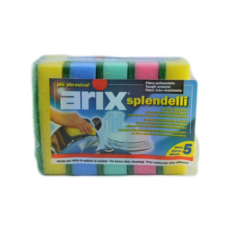 Arix Splendelli Spugna Abrasiva Colorata 5pz