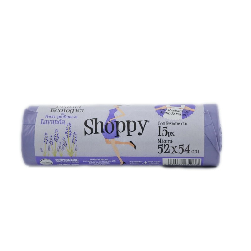 Shoppy Buste Nettezza Lavanda 52x54cm 15pz